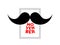 Movember. Vector mustache icon