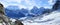 Movement of the clouds on the mountains Everest, Renjo Pass. Him