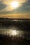 Movement of clouds over the river Vuoksi, Losevo village, Lening