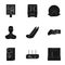 Movement, electric transport and other web icon in black style. Public, transportation, means icons in set collection.