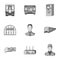 Movement, electric transport and other web icon in monochrome style. Public, transportation, means icons in set