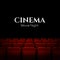 Movie cinema premiere poster design with red seats. Vector background.