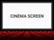 Movie cinema screen red seat chairs vector background empty template