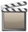 Movie clapper, clapboard, clapperboard, film slate