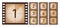 Movie countdown. Cinema screen old film, abstract numbers frames for start or finish tape. Tv strip, retro hollywood