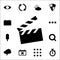 movie cracker icon. web icons universal set for web and mobile