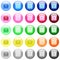 Movie effects icons in color glossy buttons