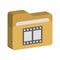 Movie file Color Vector Icon which can easily modify or edit