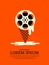 Movie and film modern retro vintage poster background