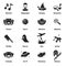 Movie genres vector icons