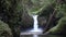 Movie of Gushing Water from Punch Bowl Falls on Eagle Creek in the Columbia River Gorge National Scenic Area, Oregon 1080p
