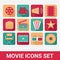 Movie icons set