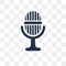 Movie Microphone vector icon isolated on transparent background, Movie Microphone transparency concept can be used web and mobile