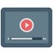 Movie Player, Video Player Isolated Vector Icon