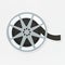 Movie reel icon isolated on background