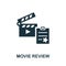 Movie Review icon. Simple element from cinema collection. Creative Movie Review icon for web design, templates, infographics and