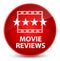 Movie reviews elegant red round button