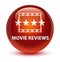 Movie reviews glassy brown round button