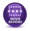 Movie reviews glassy purple round button