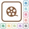 Movie roll simple icons
