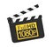 Movie Slate with Full HD 1080p Icon Isolated