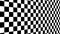 Moving background chessboard pattern in perspective, black and white geometric design.
