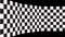 Moving background chessboard pattern in perspective, black and white geometric design