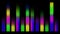 Moving bars of colorful audio equalizer