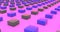 Moving blocks stripes closeup view 3d footage