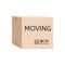 Moving carton box. Cardboard Box labelled moving.