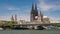 Moving clouds over the cityscape of Cologne