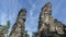 Moving clouds over famous rocks in the Elbe Sandstone Mountains