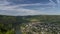 Moving clouds over the Moselle river near Traben-Trabach