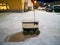 Moving delivery robot