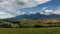 Moving fluffy clouds over High Tatras mountains in Slovakia