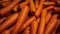 Moving Over Cleaned Carrots Artistic Closeup