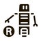 moving robot icon Vector Glyph Illustration