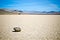 Moving rocks at Racetrack Playa in Death Valley