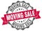 moving sale stamp