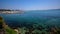 Moving ships on a blue water - Port in Zakynthos Greece