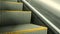Moving stairs of grey modern escalator. escalator close-up