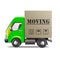 Moving truck house relocation van