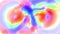 Moving turbulent watercolor rainbow abstract painting seamless loop backgrond animation new quality artistic joyful