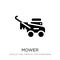 mower icon in trendy design style. mower icon isolated on white background. mower vector icon simple and modern flat symbol for
