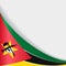 Mozambique flag background. Vector illustration.