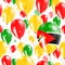 Mozambique Independence Day Seamless Pattern.