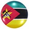 Mozambique national flag button