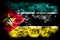 Mozambique smoke flag on a black background
