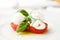 Mozarella cheese with tomatoes