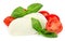 Mozzarella cheese with cherry